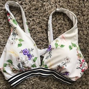 Athleta Gold Coast Floral Bikini Top